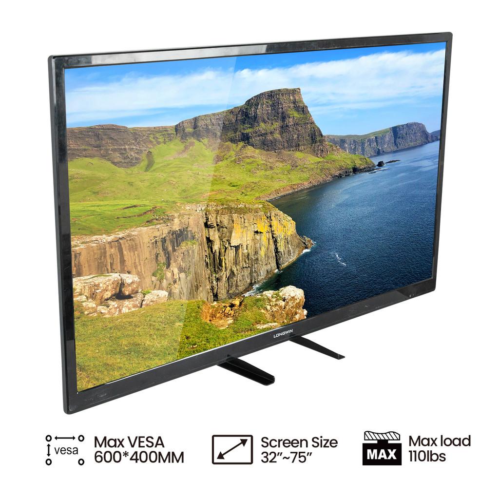 Pedestal Riser TV Feet for 32" - 75" Flat Curve Screen Max Load 50KG Universal TV Stand Legs Table Top TV Stand