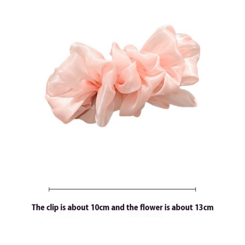 Pleated Bow Hair Clip Girl Hair Clip Hair Clip Hair Clip Artifact Ponytail Clip High-Grade Banana Clip