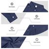 New Men's Solid Color Long Sleeve Shirt Linen Cotton Shirts Trend Plus-size Lapel Collar Casual Lightweight Beach Tops