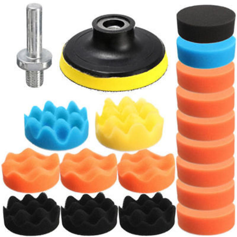 Waffle Buffer Compound Waxing Polishing Grinding Disc Pads Wheels  Stone Wet/Dry Car Polisher