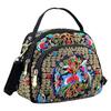 Ethnic Style Embroidered Phone Bag With Zipper For Daily Use
