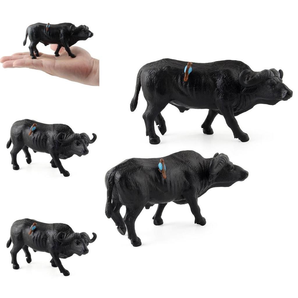 Wildlife Water Buffalo Figurine Plastic Animal Model For Childs Educational Toy And Decor