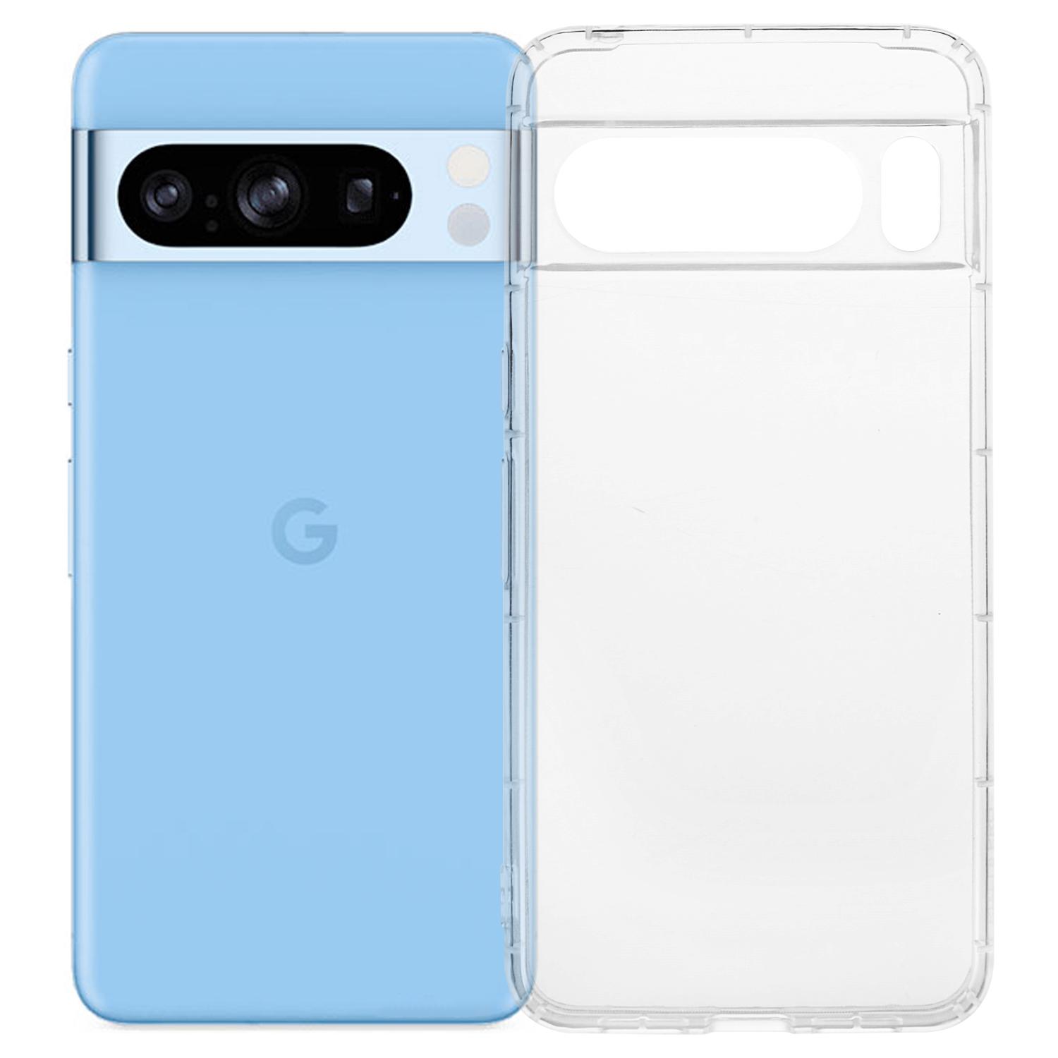 

For Google Pixel 8 Pro Clear Case TPU Phone Cover Airbag Protection (Precise Lens Hole) A