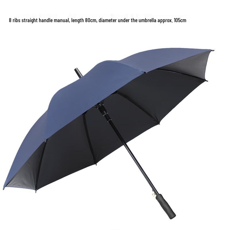 Long Handle Windproof Straight Umbrella
