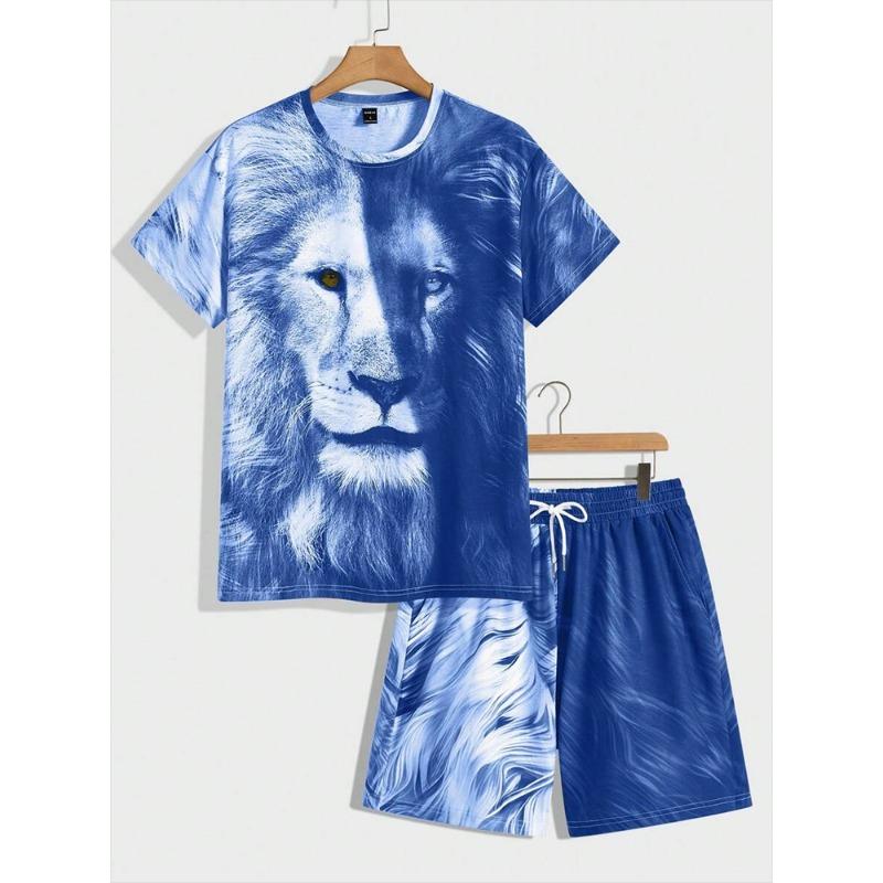 Summer 2026 new men s suit with graffiti print pattern, summer men s casual XXS