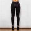 Push Up Leggings Einfarbig Schwarz Bequem Atmungsaktiv Fitness Stretch Leggins Mittlere Taille