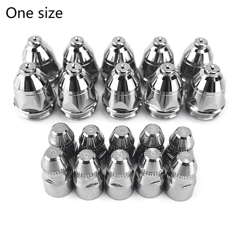 Durable 20pcs Premium P80 Plasma Cutting Torch Consumable Cutting 60A 80A 100A P80 CNC Plasma Torch Tip Electrode Nozzle