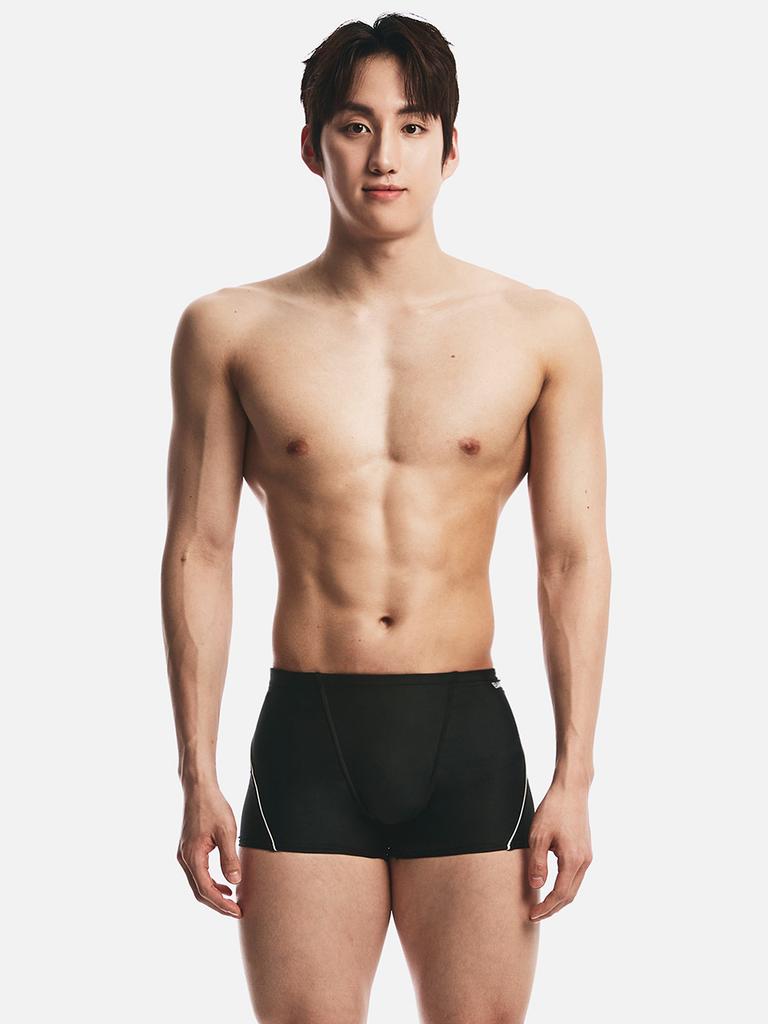 BARREL Basic 2-Part Jammer Swimsuit Black (B6Smsms105Blk)