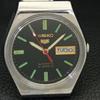 GENUINE VINTAGE SEIKO 5 AUTOMATIC 6319A JAPAN MENS BLACK DIAL WATCH a702618-1 R209-a702618