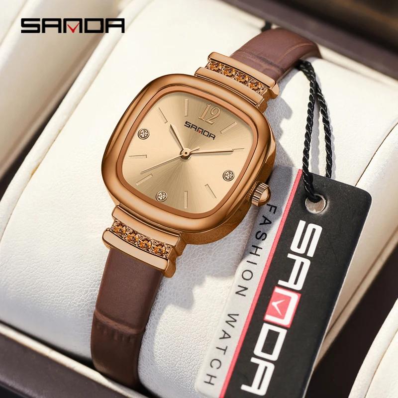 Top Brand Fashion Elegant Women's Watch Square Dial Quartz Watch Luxury Waterproof Ladies Wristwatch Reloj Girlfriend Gift