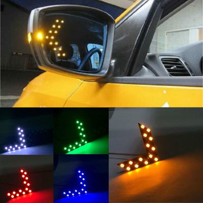 2Pcs Universal Car Auto Side Rear View Mirror 14-SMD Led Lamp Turn Signal Lights Accessories Led Lights Car Accessories Tools