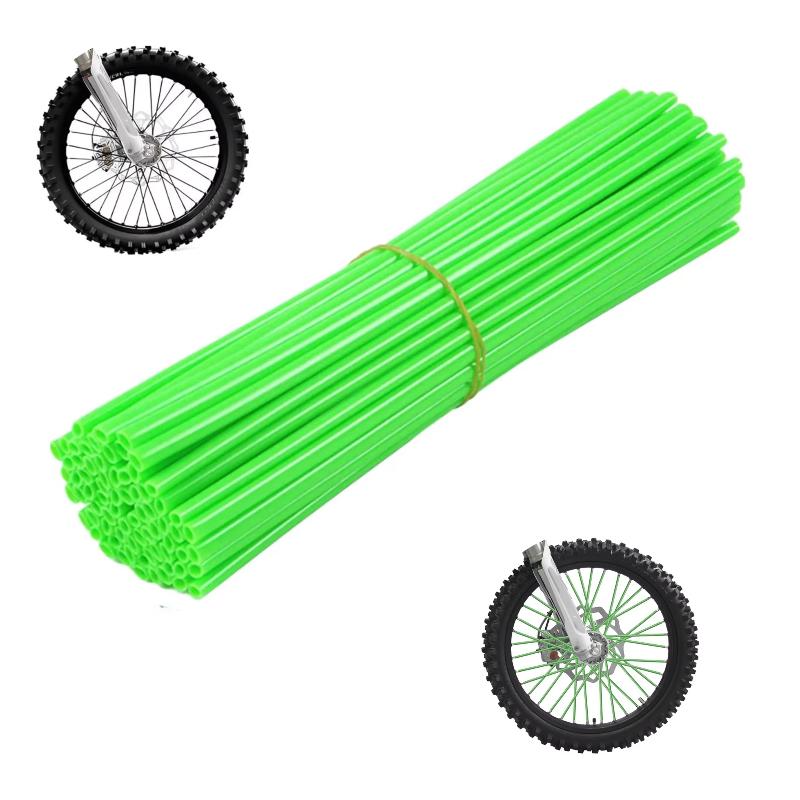 Universal Motocross Spoke Wraps 72PCS Multicolor Scratch-proof Dirt Bike Wheel Rim Spoke Covers for Riding Decoration