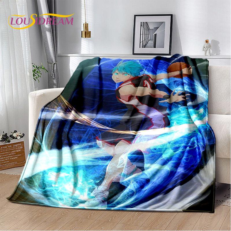 Kuroko's Basketball Anime Cartoon Soft Plush Blanket,Flannel Blanket Throw Blanket for Living Room Bedroom Bed Sofa Picnic Cove