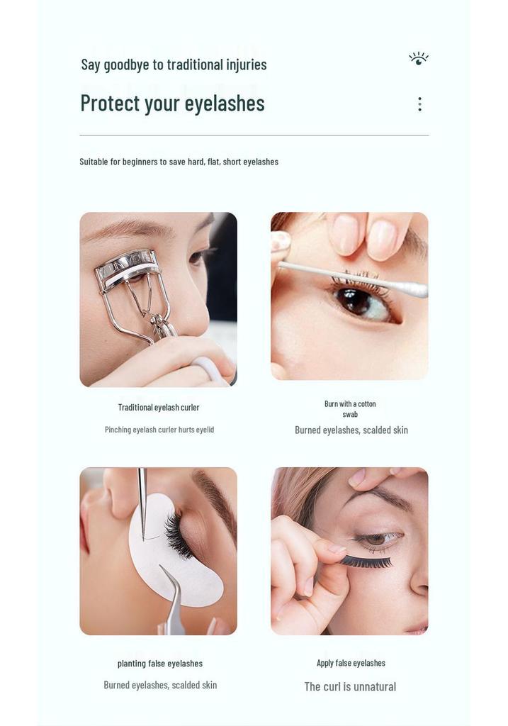 Rechargeable Heated Electric Eyelash Curler