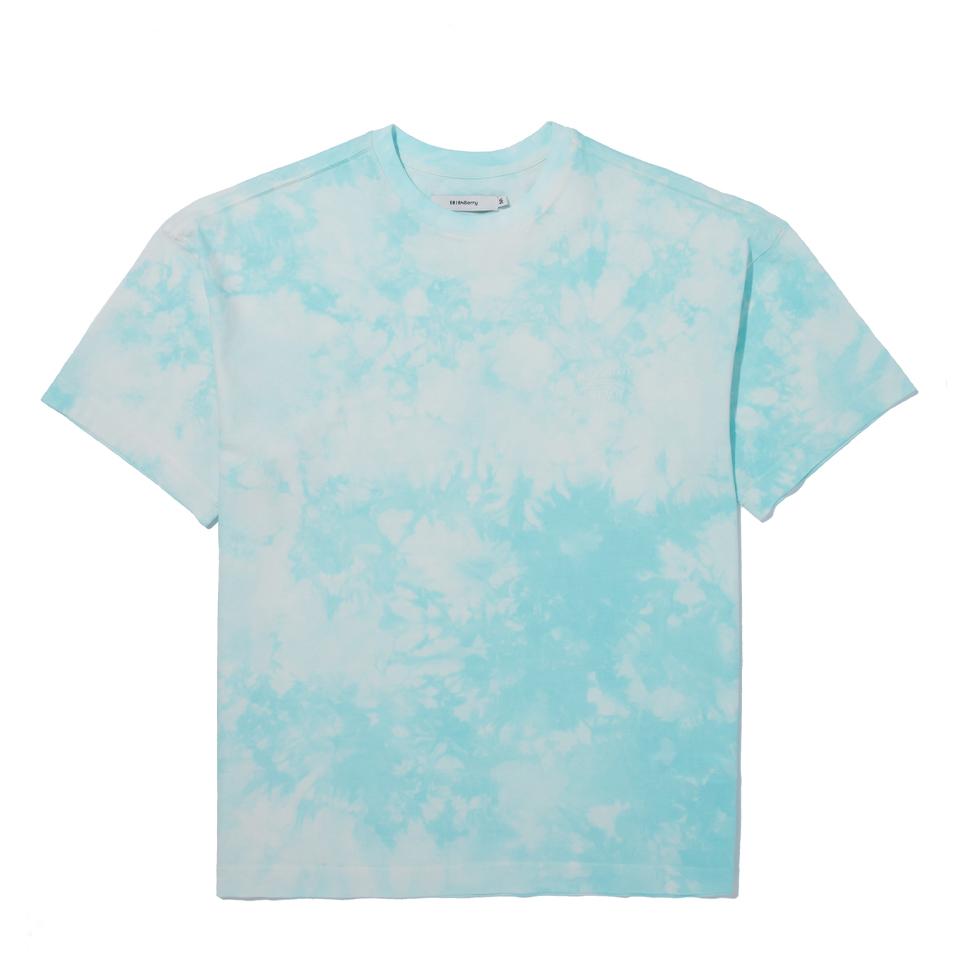 Brian Berry Tie Dyed S/S Tee_Aqua Blue Sky Blue/L