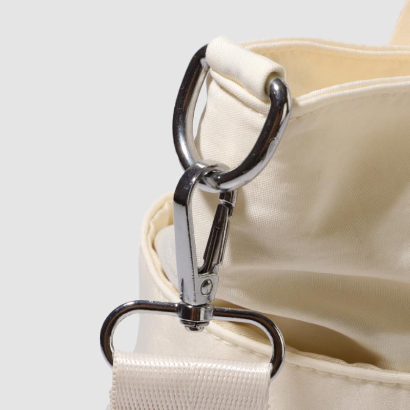 Women's Large Capacity Tote Bag Solid Color Shoulder Bag Water-Repellent Crossbody Bag