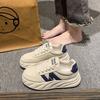 Korean Version of the Popular Little White Shoes Women's Summer 2025 New Thick-soled Lace-ups Ins Trendy Sports and Leisure Versatile Board Shoes