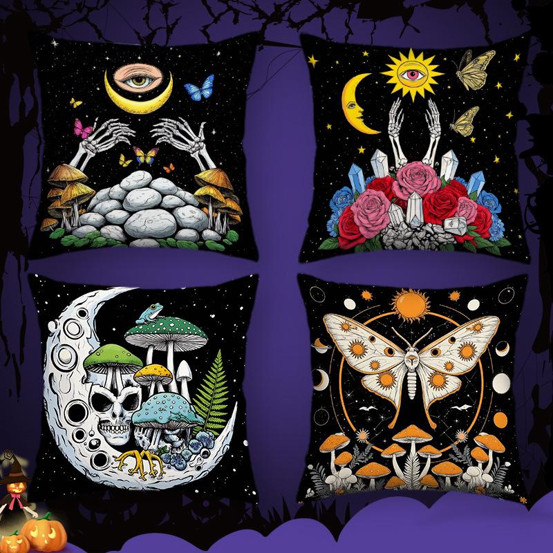 New Halloween Pillowcase Happy Halloween Funny Ghost Cushion Cover Square Pillowcase
