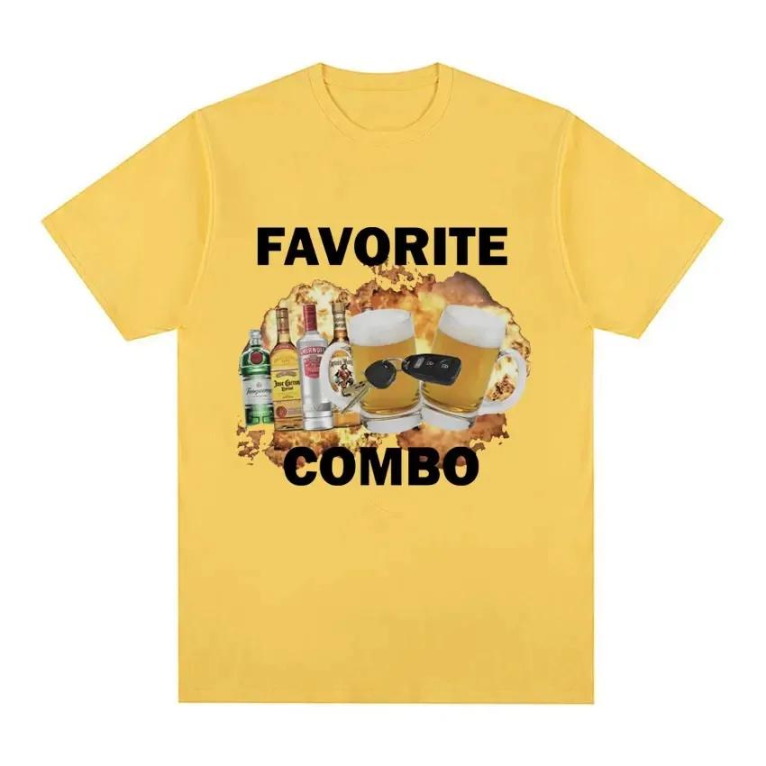 Fun Favorite Combination Meme T-shirt Women's Highquality Tshirt Fashionable Short Sleeved Tshirt Oversized Top