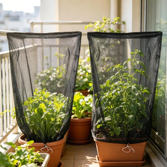 Rede para Pássaros para Proteção de Jardim, Barreira de Rede para Pragas de Jardim com Cordão, Mosquiteiro, Cobertura Protetora para Tomate, Rede para Plantas de Jardim para