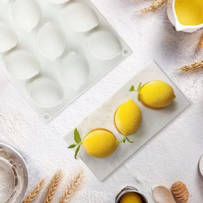 15 Cavity Mini Silicone Mousse Cake Mold Half A Lemon Silicone Mold Cake Decorating Bakeware