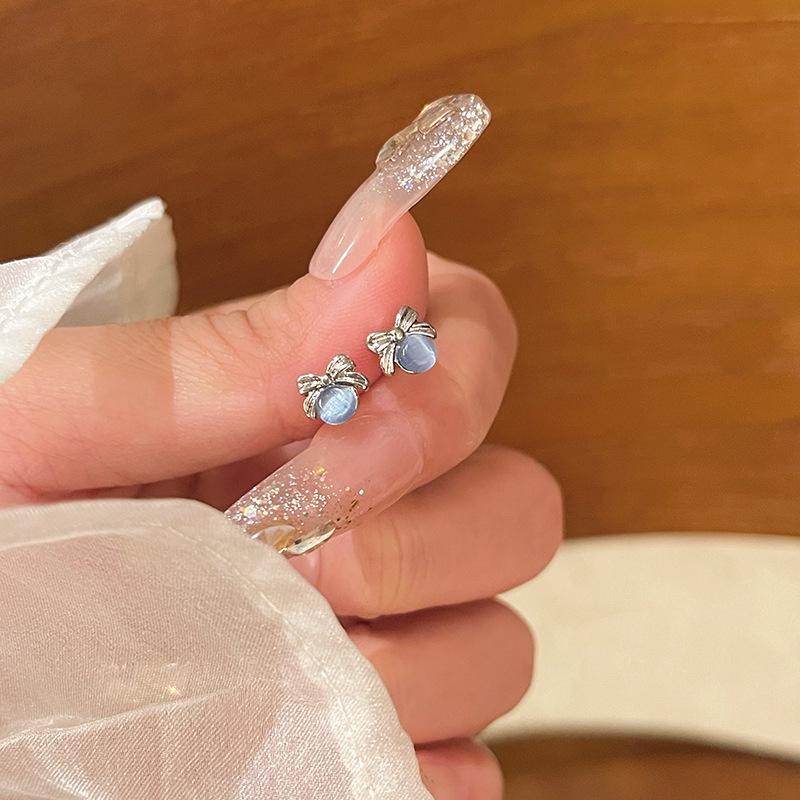 

Серьги-игл из серебра 925 пробы с роскошным жемчугом для женщин с бриллиантами Super Flash и цветочным узором «кошачий глаз»