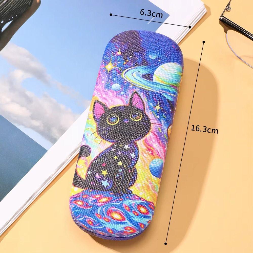 Portable Glasses Case Anti-Pressure Sunglass Storage Box New Cat Print Eyeglass Case