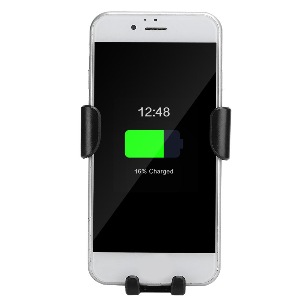 ABS Silver   Quick Charging 360 Degrees Rotation Safe   Car Bracket High Efficiency Mobile Phone Wireless