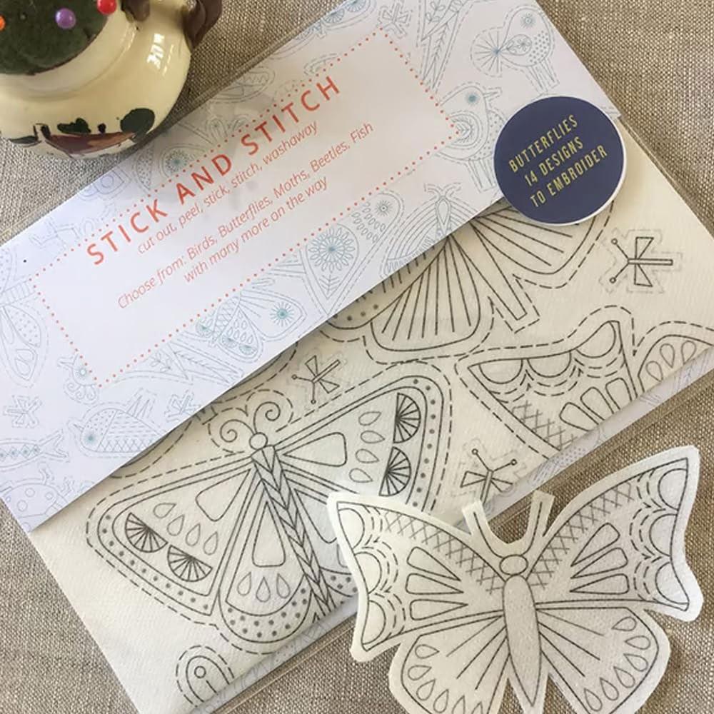 Переводные картинки для вышивки своими руками, водорастворимые, вышивка своими руками, поделки, швейные принадлежности, вышивка, растворяющаяся переводная бумага, смываемая butterfly