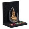 Grey Golden Resin Palm Lord Buddha Idol Tea Light Candle Holder| Gautam Buddha Statue Tea Light Holder Diwali Decoration Items