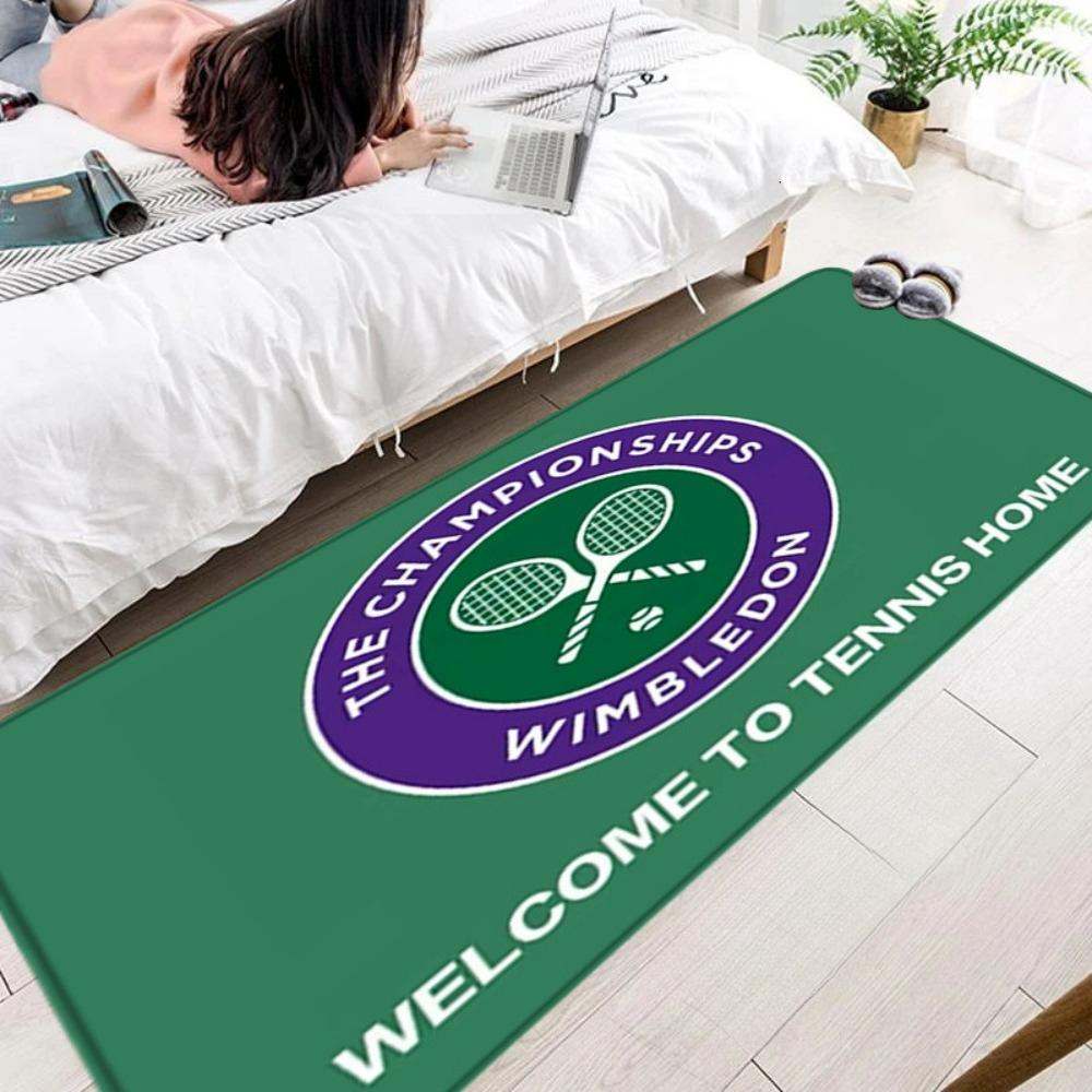 Tennis Sport Bedside Long Rugs Living Room Sofa Decor Rug Fan Gift Bedroom Game Room Screen Room Mat Hallway Washable Floor Mat