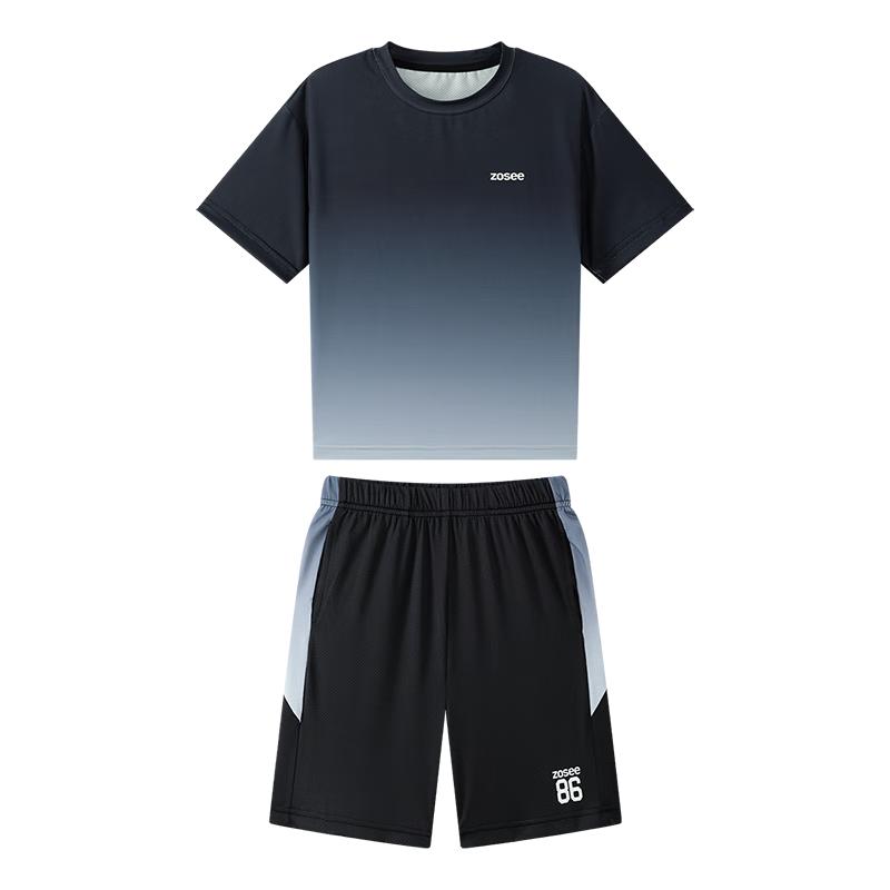 

Zuoxi Boys Quick-Dry Short-Sleeve Two-Piece Set 140