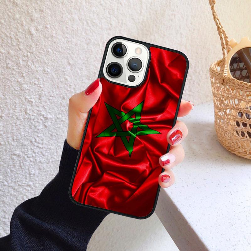 Morocco Flag Coat Of Arms Phone Case for iPhone 17 Air 16 Coque 15 14 12 13 PLUS 11 PRO MAX Back Cover Fundas Shell