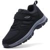 Men's Trendy Running Shoes With Hook And Loop Fastener, Comfy Breathable Wear Resistant Shock Absorpti Cushied Sneakers