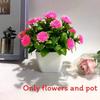 Flowers Eighteen Simulated Daisy Pine Cone Artificial Green Plant Potted Plant