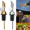 1Pcs Weighted Stainless Steel Pourers, Auto Flip Olive Oil Dispenser Spout, Balsamic Vinegar Pour Spouts