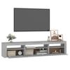 Vidaxl TV Stand with LED Lighting, Sonoma Oak Grey, 195x35x40 Cm