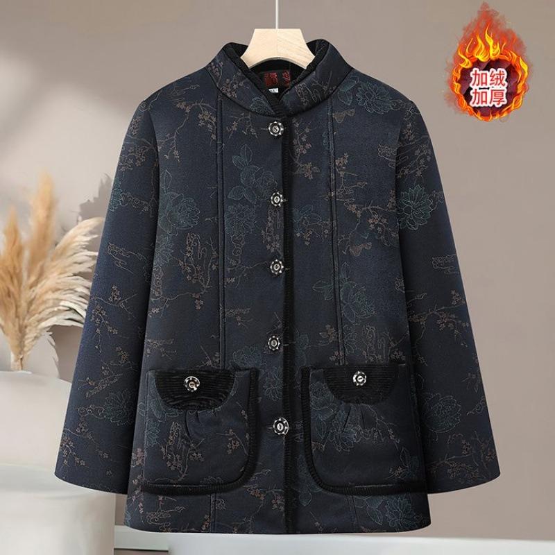 

Зимняя хлопковая одежда с подкладкой, новые плюшевые хлопковые куртки с подкладкой, зимние пальто с утолщением 5XL [recommended 150-80kg] тёмно-синий