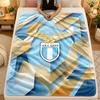 Flannel BlanketLazio FC Warm Soft Throw Blanket for Indoor Sofa Bed Living Room Use