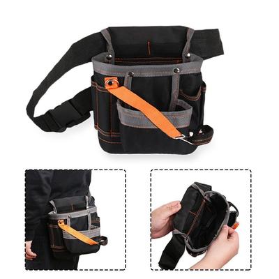 Verstellbare Gürteltasche für Instrumente mit 8 Taschen, Oxford-Stoff-Werkzeugtasche, Elektrikerwerkzeugtasche
