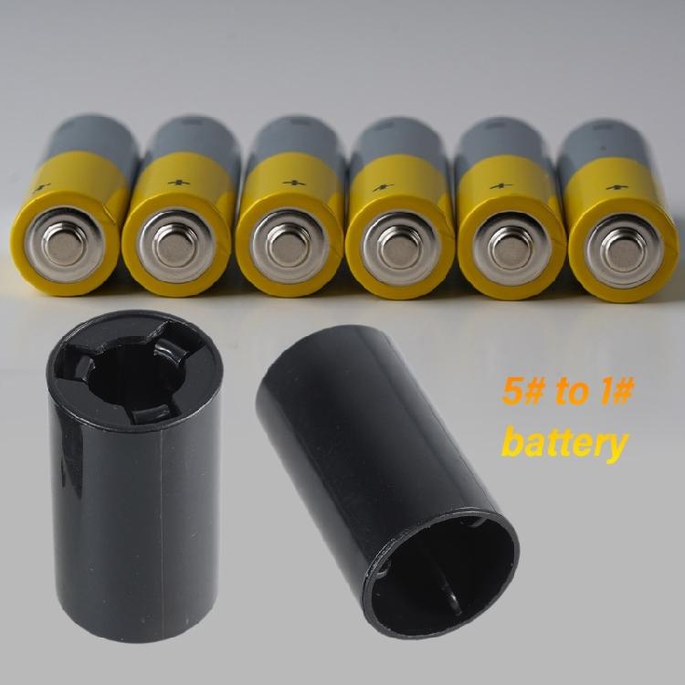 5pcs User Friendly AA To C Battery Adapter, Essential C Size Battery Adapter Spacers Case for Toy and Gadget Enthusiasts
