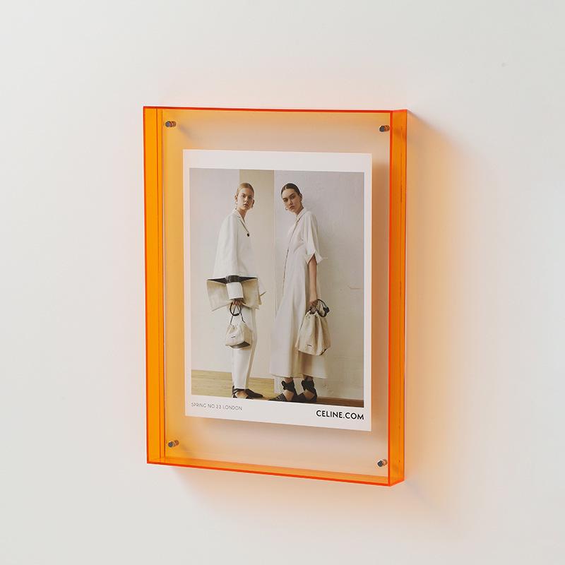 Modern Minimalist Rectangular Acrylic Wall Hanging Display Frame