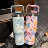 SITARAYURI 20&30oz Thermos Bottle Stainless Steel Large Capacity Straw Double Drink Cup Portable Outdoor Camping Car Coffee Mug