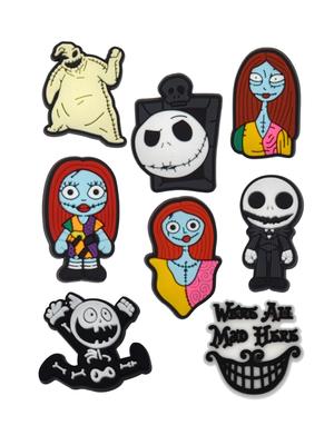 Jibbitzy The Nightmare Before Christmas Jack Skellington The Nightmare Before Christmas Jack Skellington 8 Pcs Accessories Crocs Decoration