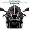 jiningqiuguodianzi Windscreen Windshield Compatible With Kawasaki NINJA ZX6R ZX-6R ZX 6R Ninja 2024 2025 Motorcycle Wind Deflector Double Bubble Wind