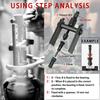 10pcs Practical Bearing Puller Motorcycle Bearing Removal Tool Puller with Box Motorcycle Internal Bearing Puller Kits