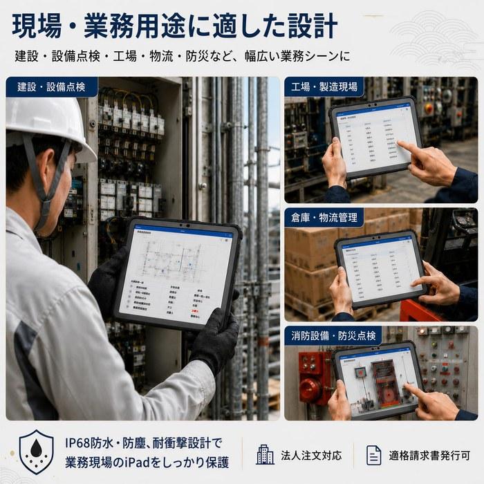 [TMACJUMP] iPad A16 Case Waterproof 11th/10th Generation, 11/10.9 inch, IP68 Waterproof, Shockproof, Pencil Holder Black