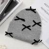 Luxury Rabbit Fur Knitted Hat Women Winter Warm Soft Bowknot Beanie For Women (elegant Solid Colors) | Cozy Fur Lined Baggy Cap