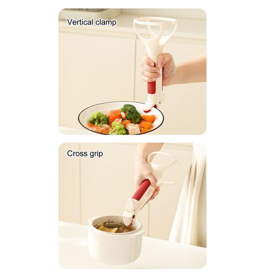 Anti-Scalding Clip Non-Slip Bowl Tongs Kitchen Gripper for Hot Bowls Baking Trays Plates Steamers