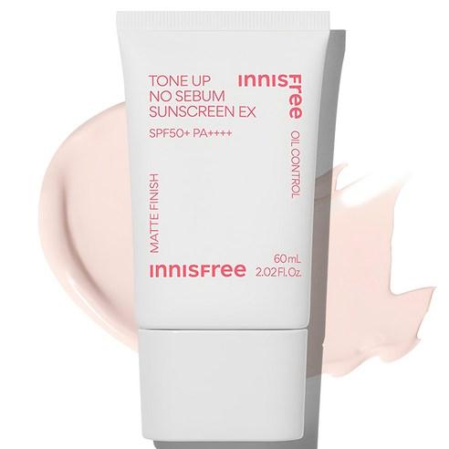 INNISFREE Tone Up No Sebum Sunscreen EX SPF50+ PA++++ Brightening UV Protection 60ml 60ml